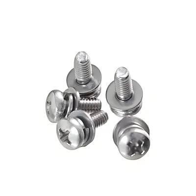 Stainless steel threaded hexagonal head bolt with cap screw
